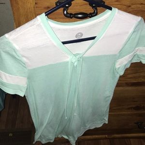 mint green t-shirt